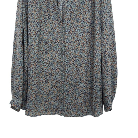 Zac & Rachel Womens Plus Size 3X Floral Long Sleeve Button Up  Top Blouse - Picture 6 of 13